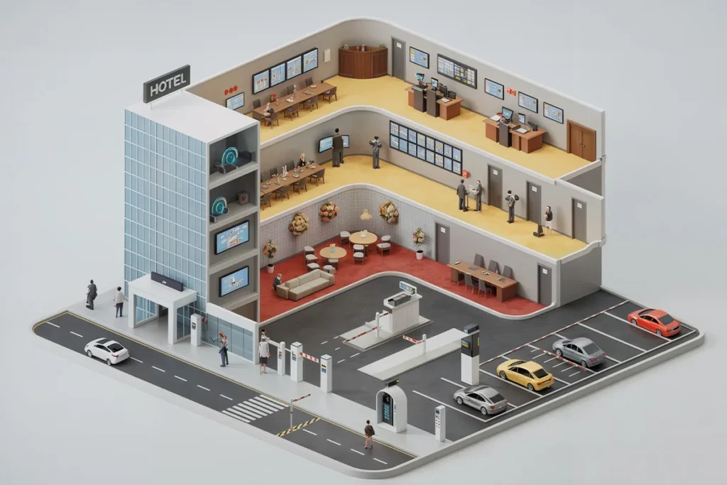 Solusi hotel graphic skenario