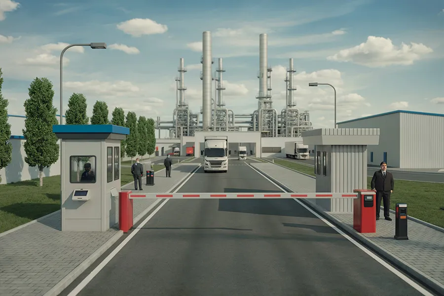 Solusi oil dan gas skenario graphic 06 entrance dan exit