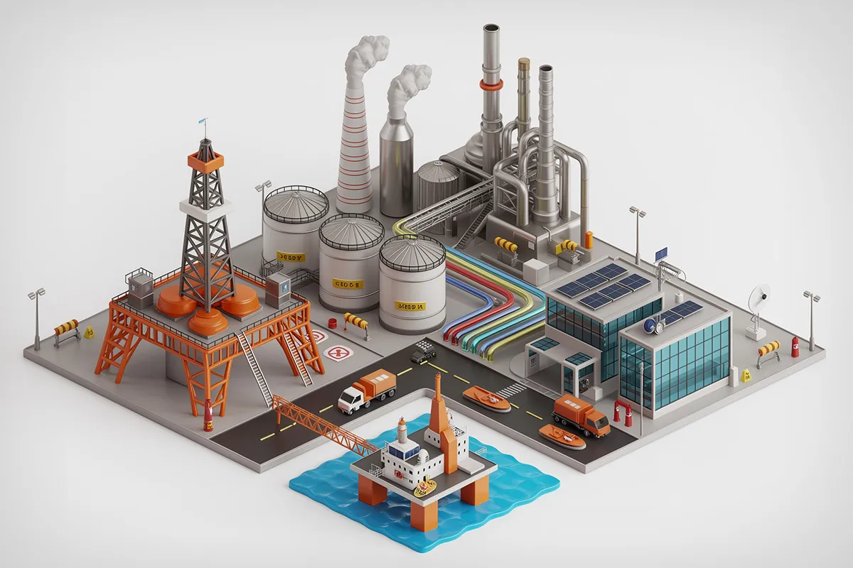 Solusi oil dan gasgraphic skenario