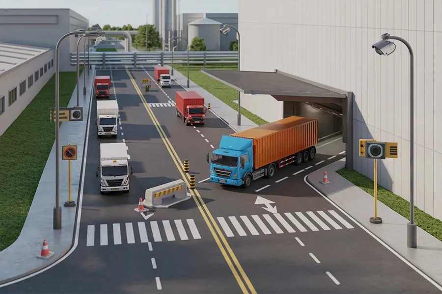 Solusi pabrik skenario graphic 03 industrial park road