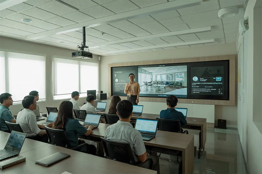 Solusi edukasi skenario graphic 01 smart classroom