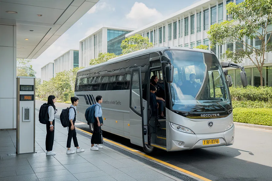 Solusi edukasi skenario graphic 07 school bus