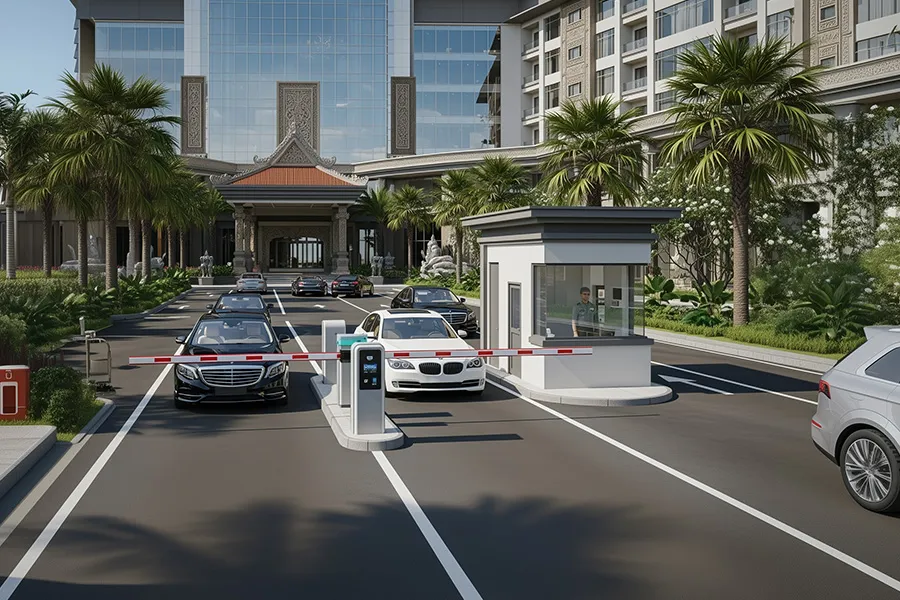 Solusi hotel skenario graphic 01 entrance dan exit