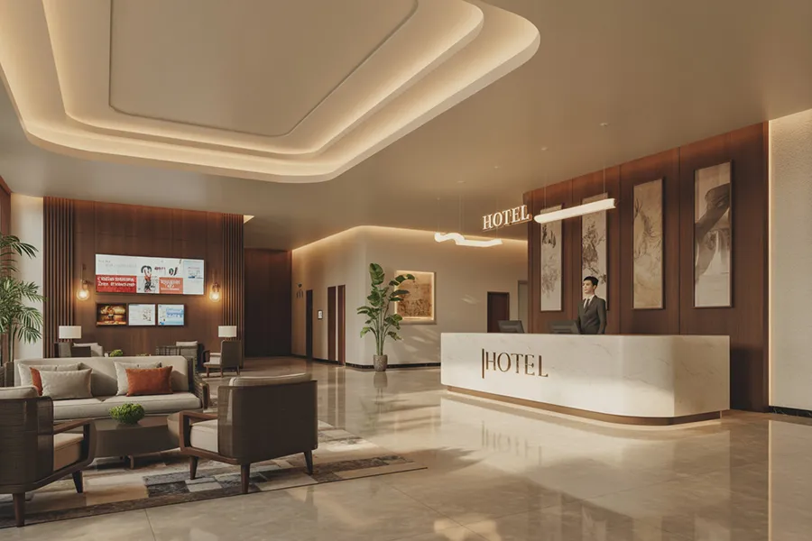 Solusi hotel skenario graphic 03 hotel lobby