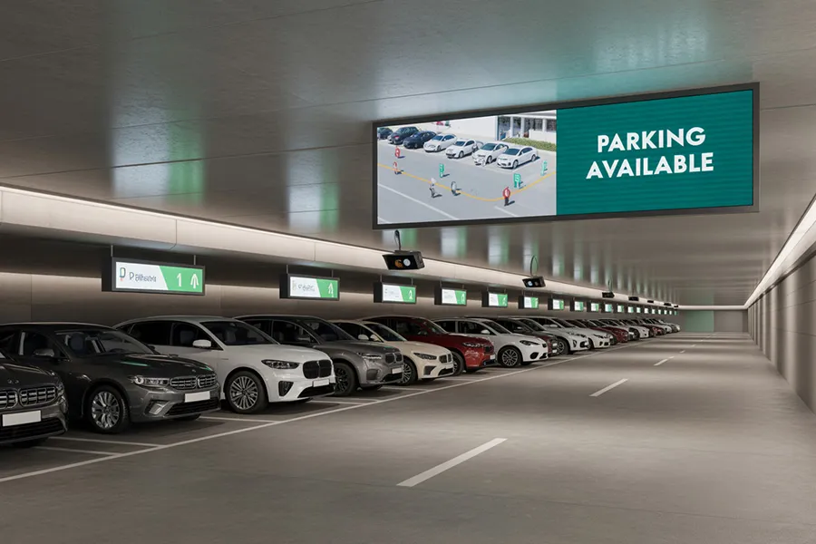 Solusi hotel skenario graphic 08 parking guidance system